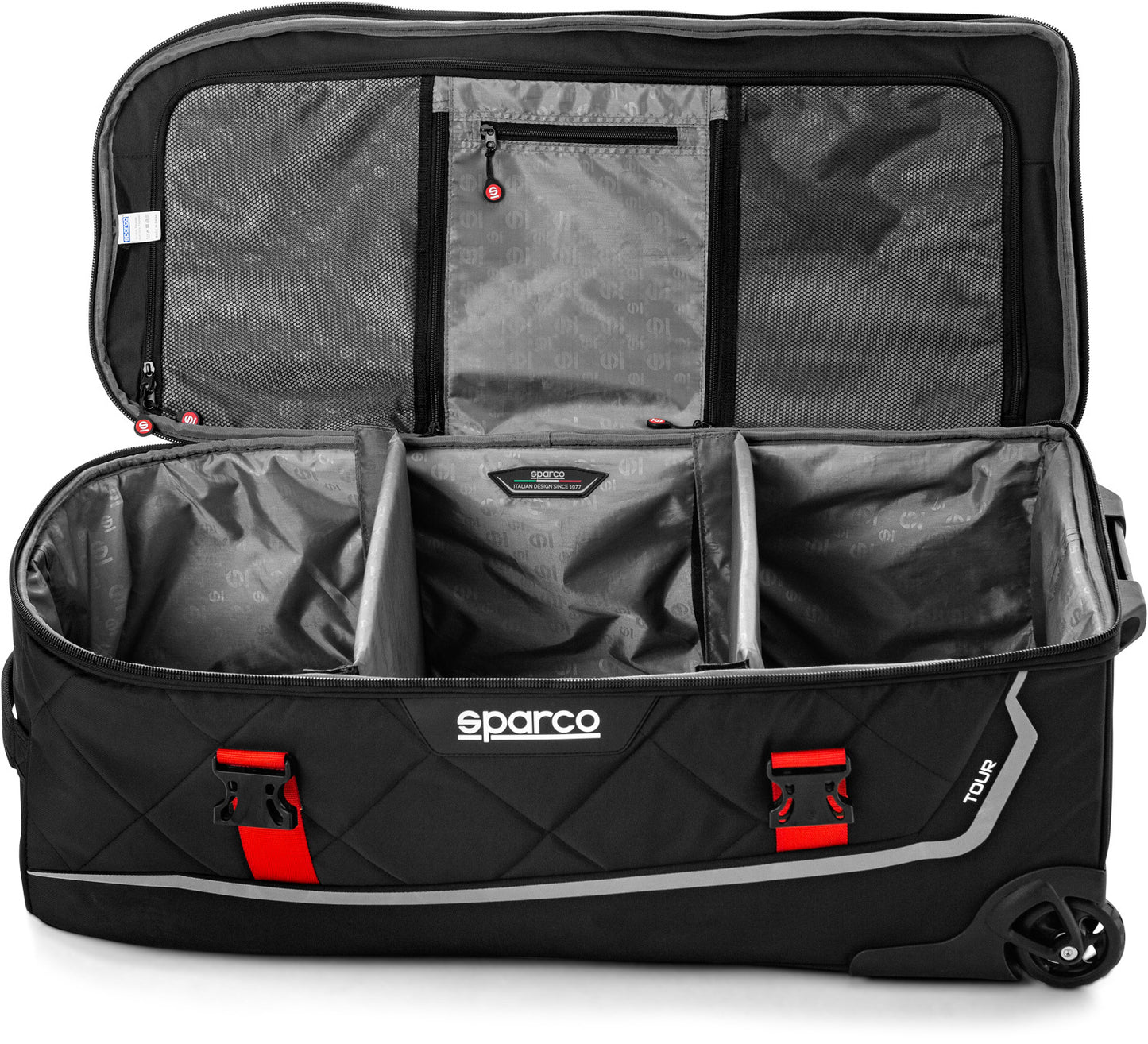 Sparco Reisetasche groß - schwarz/rot