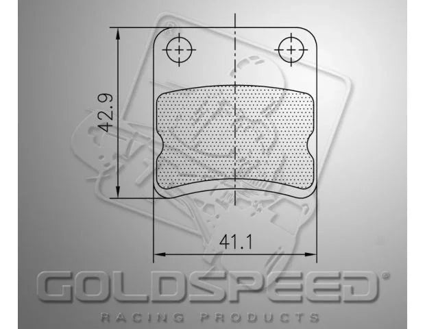 Goldspeed remblok set Parolin mini / falcon / KR - KartKings