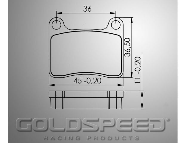 Goldspeed Bremsbelagsatz Intrepid für 2015