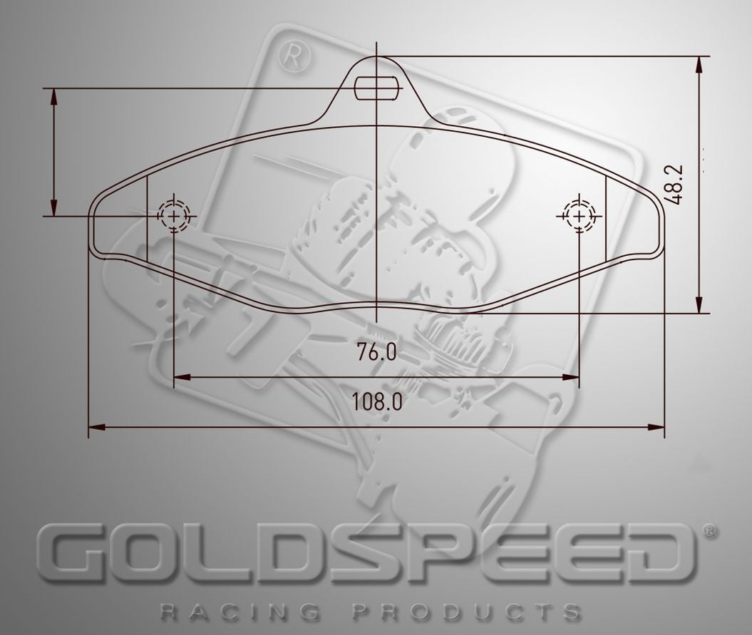 Goldspeed Bremsbelagsatz Typ 450