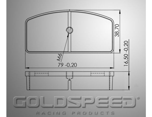 Goldspeed Remblok Set Typ Kombikart / Landia