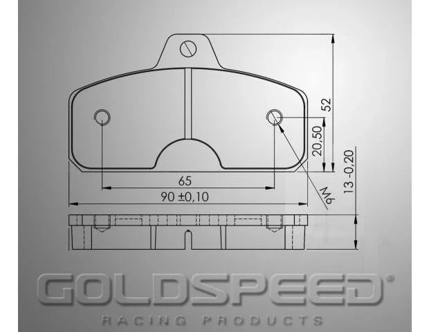 Goldspeed remblok set type KK-BIREL-EKS type rear 13mm - KartKings
