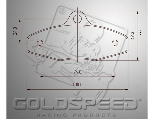 Goldspeed Bremsbelagsatz EA-BIREL-FIRST TYPE HINTEN