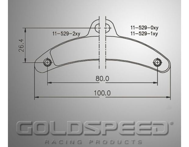 Goldspeed Bremsbelagsatz BIREL TYP VORNE MANUELL