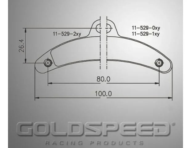 Goldspeed remblok set BIREL type front manuel - KartKings