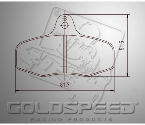 Goldspeed Bremsbelagsatz Intrepid Evo 3 hinten