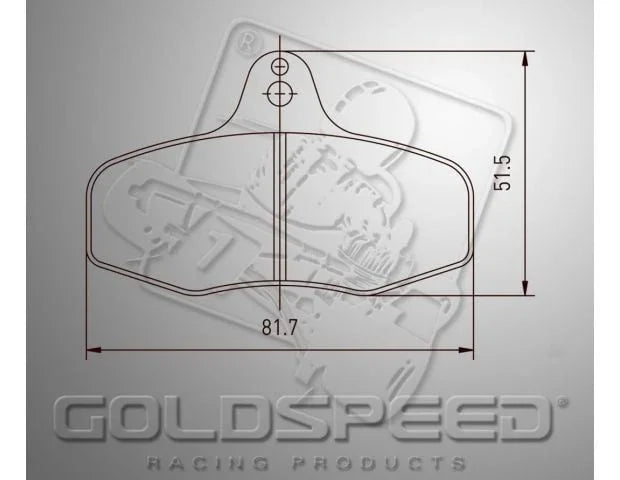Goldspeed Remblok Satz Intrepid Evo 3 Typ hinten