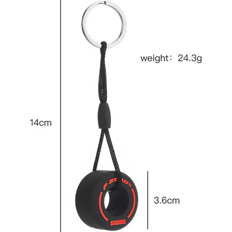 Formule 1 sleutelhanger soft band | Rood | Pirelli | P Zero | Keychain | F1 - KartKings