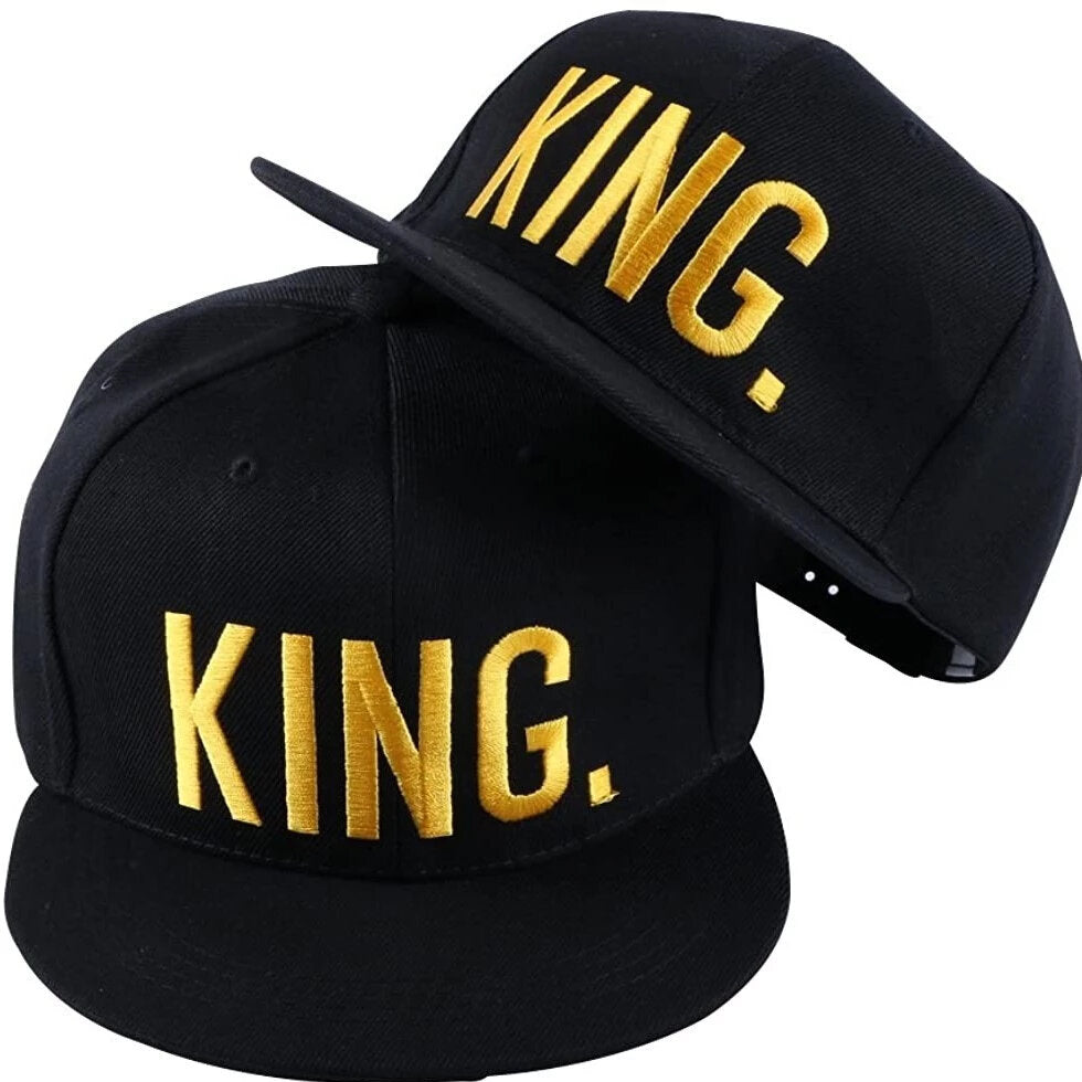 KING Snapback Cap Schwarz/Gold | Kappe | Gold