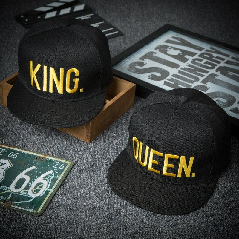 QUEEN Snapback Cap Schwarz/Gold | Kappe | Gold