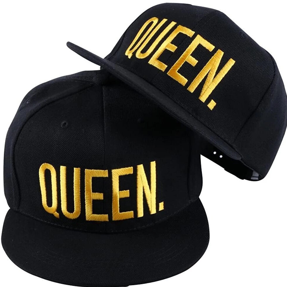 QUEEN Snapback Cap Schwarz/Gold | Kappe | Gold