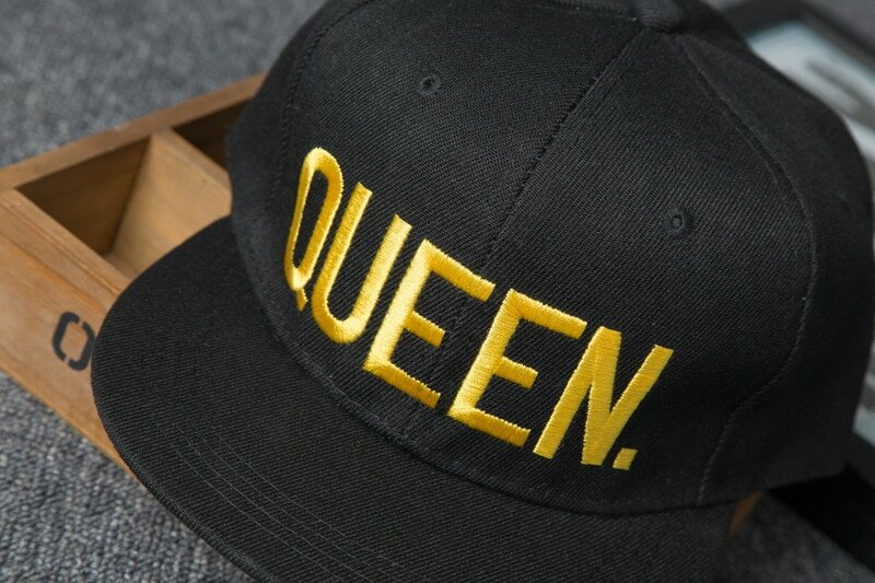 QUEEN Snapback Cap Schwarz/Gold | Kappe | Gold