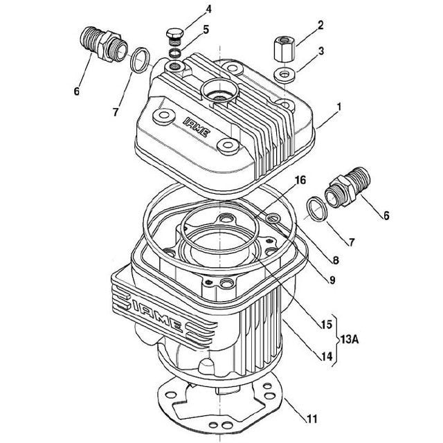 Iame X30 cylinder base gasket 0.3MM