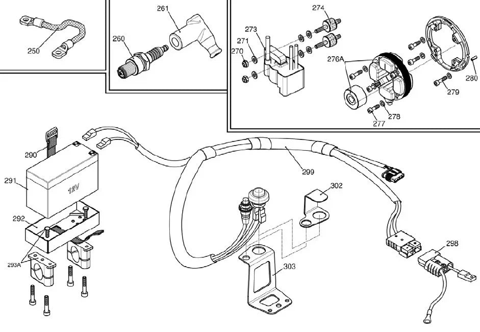 Iame X30 startmotor kabel - KartKings