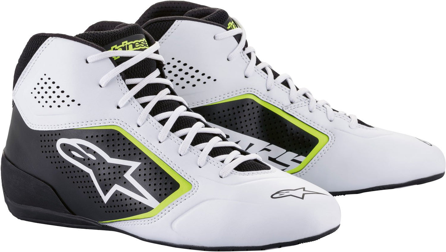 Alpinestars Tech-1 K V2 Start White/Black/Fluorescent Yellow