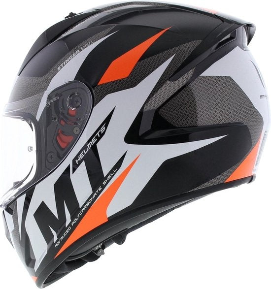 MT Helmets Stinger Brave Schwarz/Fluoreszierendes Orange
