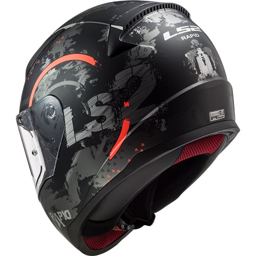 LS2 FF353 Circle schwarz/orange