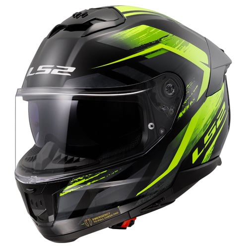 LS2 FF808 Stream II Fury schwarz/fluoreszierend gelb