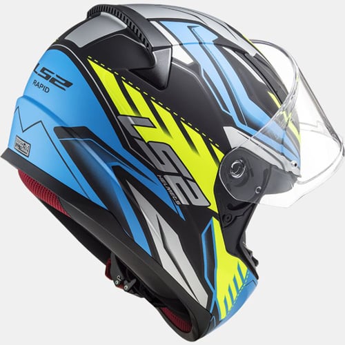 LS2 FF353 Gale schwarz/blau/fluoreszierend gelb