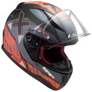 LS2 FF353 Rapid X-Street mattschwarz/rot