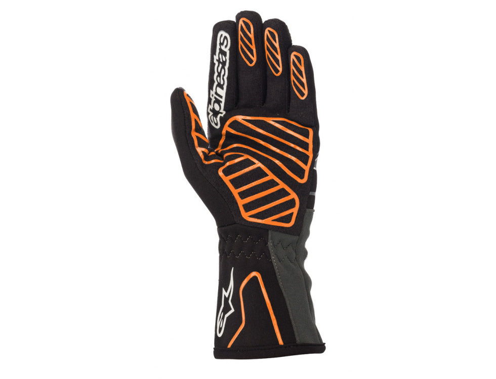 Alpinestars Tech 1-K V2 Handschuh schwarz/fluoreszierend orange