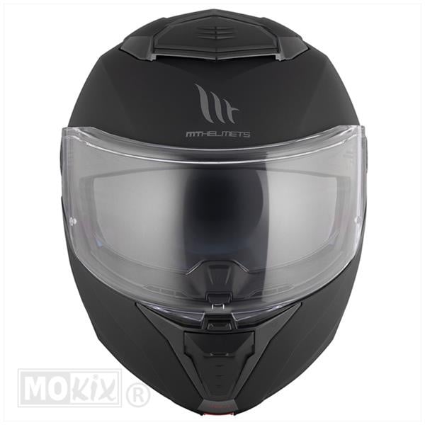 MT Helmets Systemhelm mattschwarz
