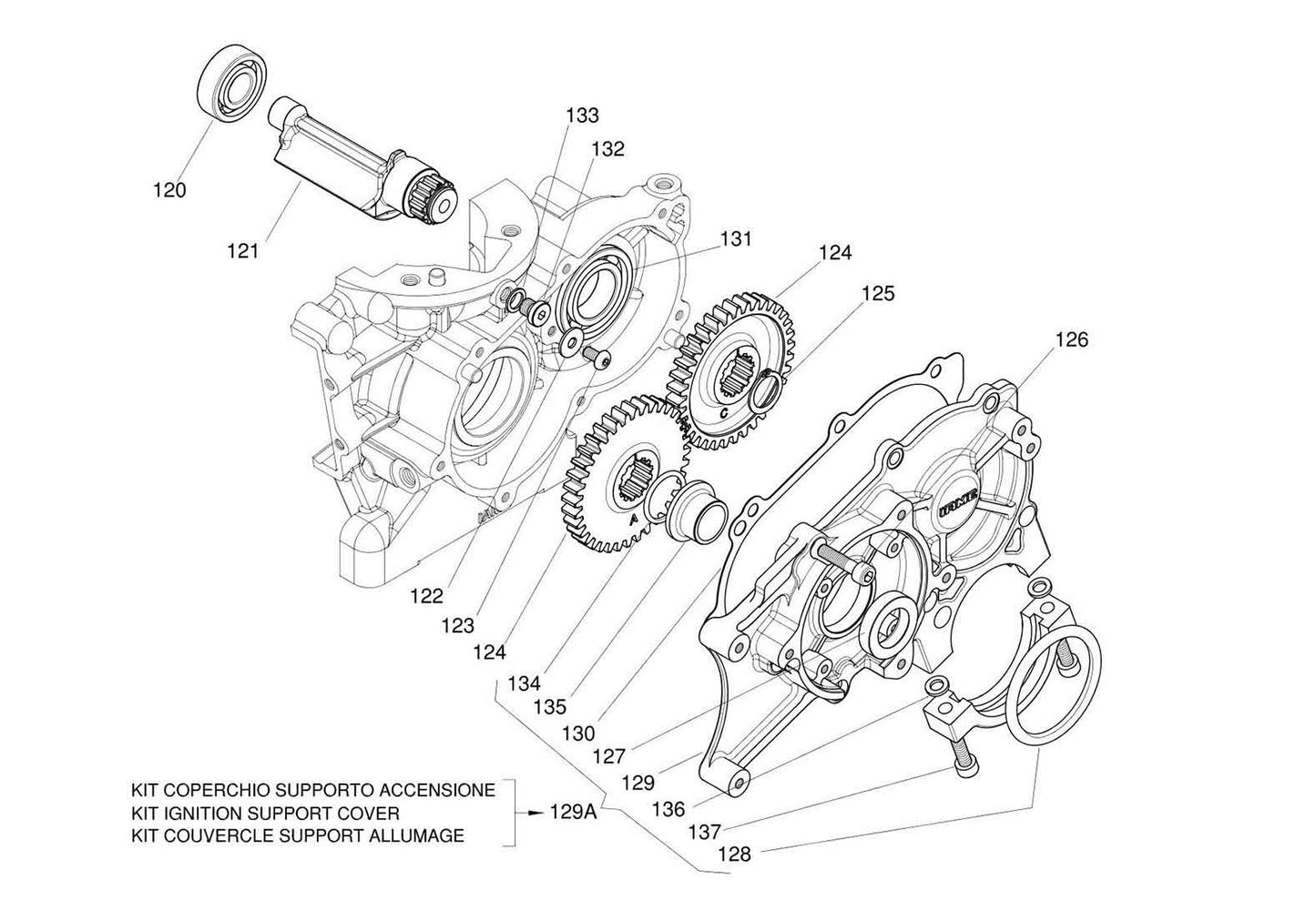 Iame X30 Ausgleichsgetriebe Seeger