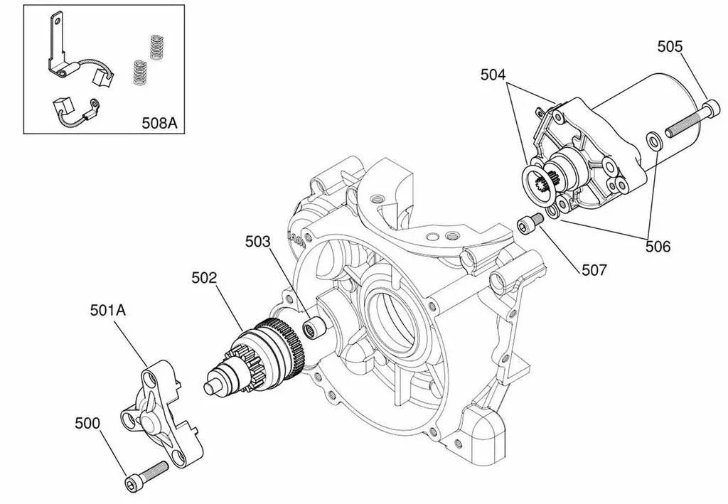 Iame X30 start motor revisie set origineel - KartKings