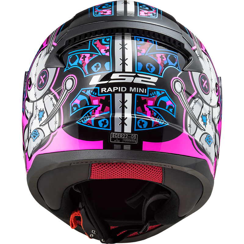 LS2 FF353 Rapid mini Kinderhelm Voodoo schwarz/pink