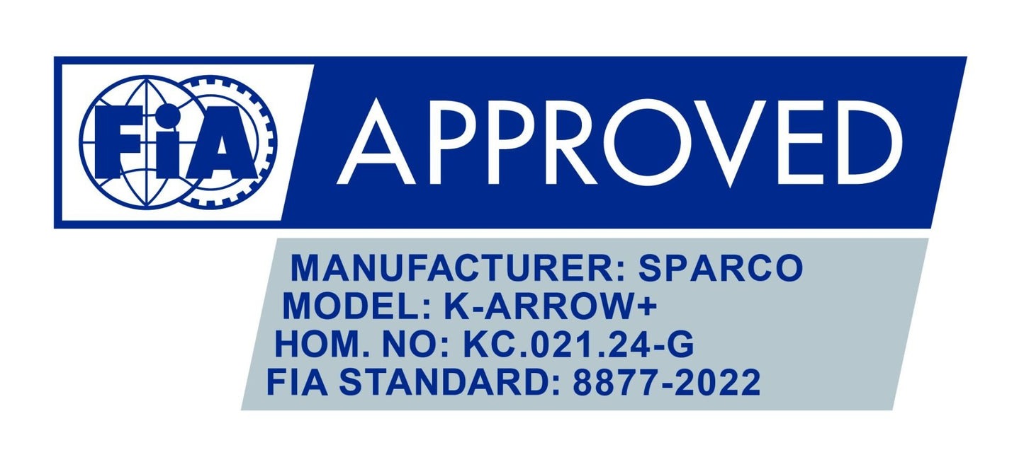 Sparco K -Arrow+ (FIA 8877-2022) Karthandschuhe Weiß / Schwarz