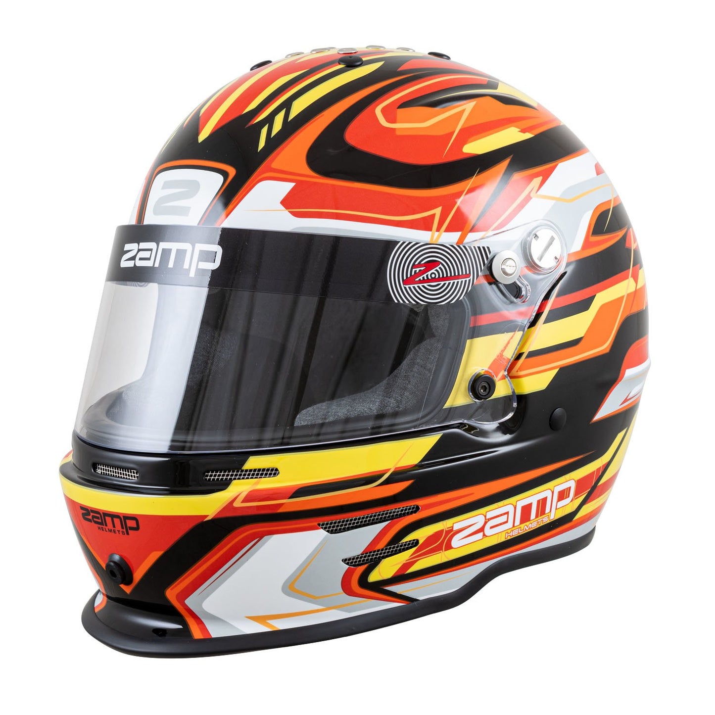 Zamp RZ-42Y Schwarz/Rot/Orange
