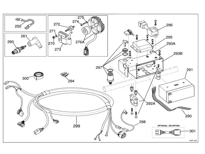 Iame X30 bevestiging strip accu - KartKings