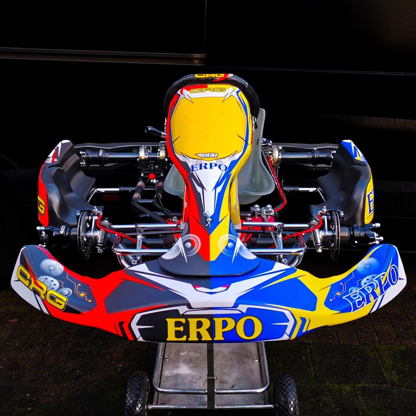 Benutzerdefiniertes Karting-Aufkleberset-Design