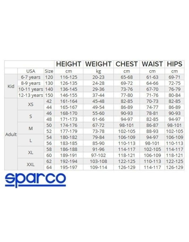 Sparco Thunder Advanced Overall Schwarz/Rot