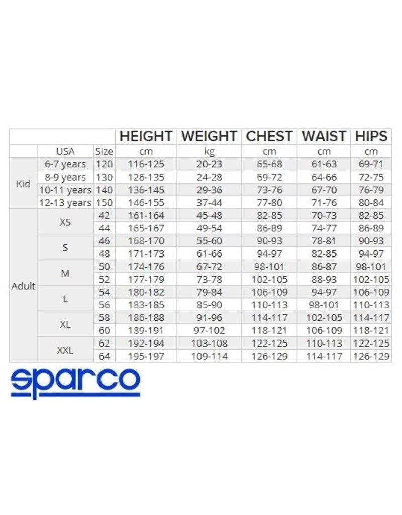 Sparco Thunder Advanced Overall Schwarz/Blau