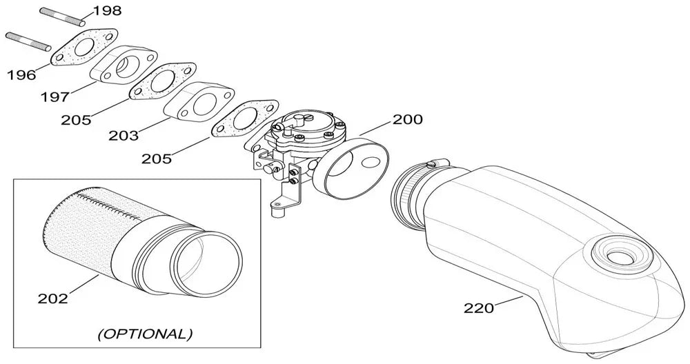 Iame 60cc carburateur pakking - KartKings