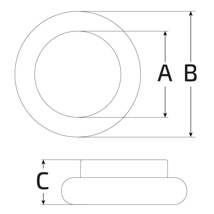 HQ achteras lager 50mm x 90 - KartKings