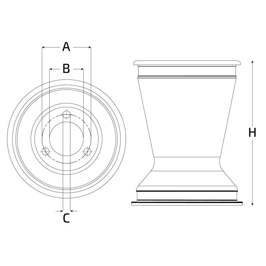 Aluminium achtervelg 180 mm set van twee - KartKings