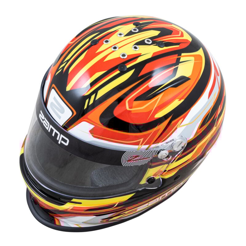 Zamp RZ-42Y Schwarz/Rot/Orange