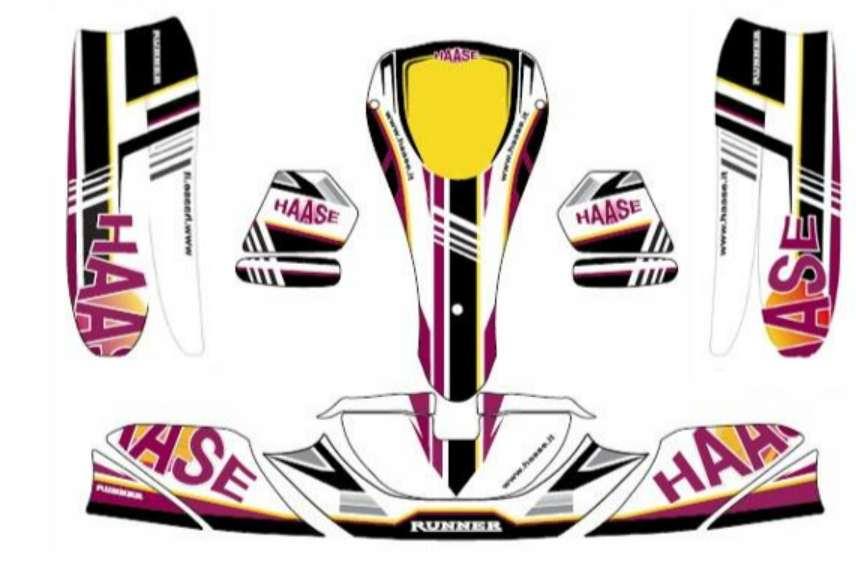 Haase Kart KG 506 Aufkleberset