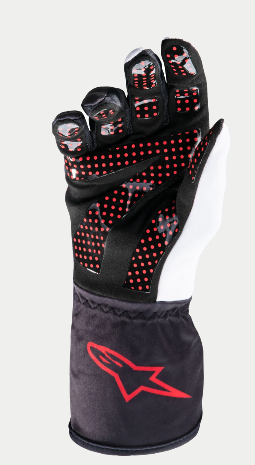Alpinestars Tech 1-K V2 KAZE Limited Edition Handschuhe schwarz/weiß/rot