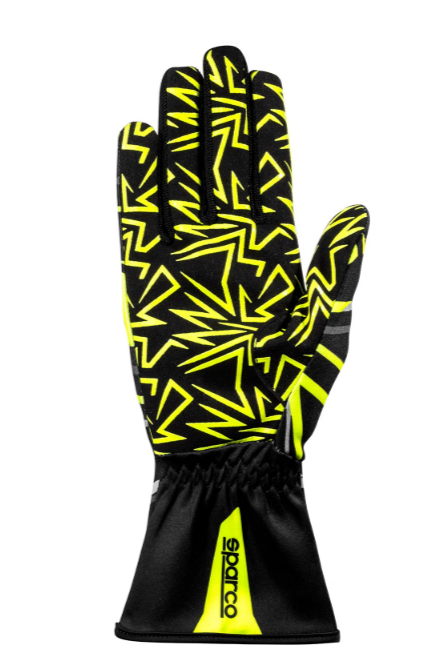 Sparco K-Rookie Karthandschuhe schwarz/gelb