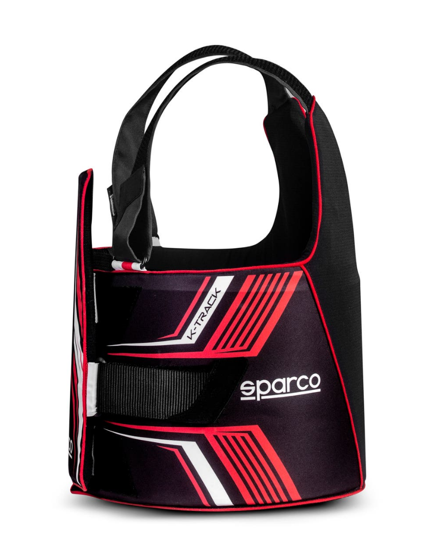 Sparco K-Track FIA 8870-2018 Rippenschutz schwarz/rot