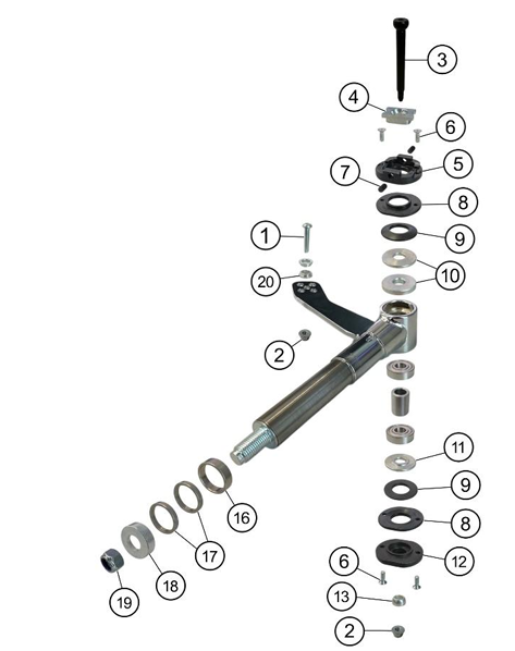 IPK-Achsenexzenter unter der Platte CCS