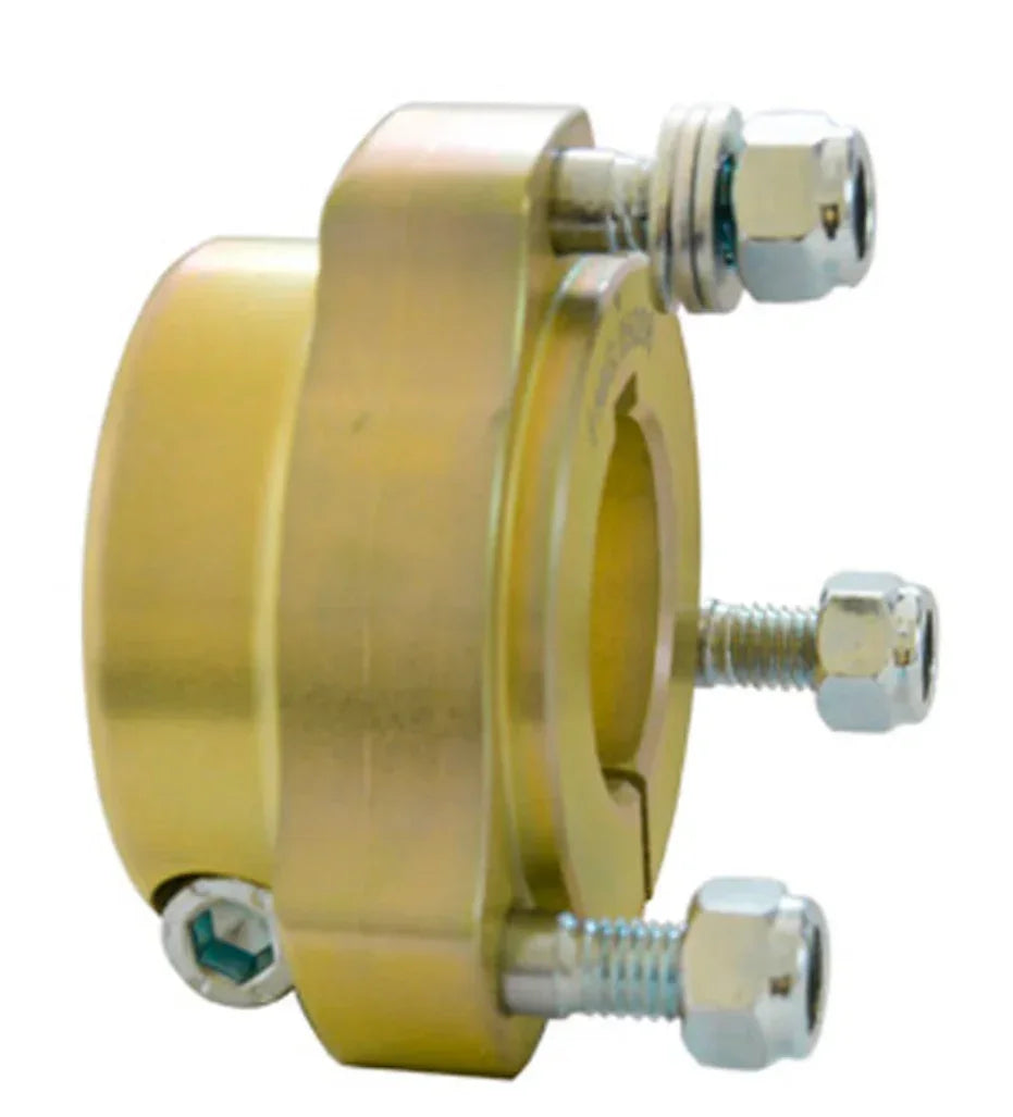 CRG aluminium achterwielnaaf 30x35 mm goud - KartKings
