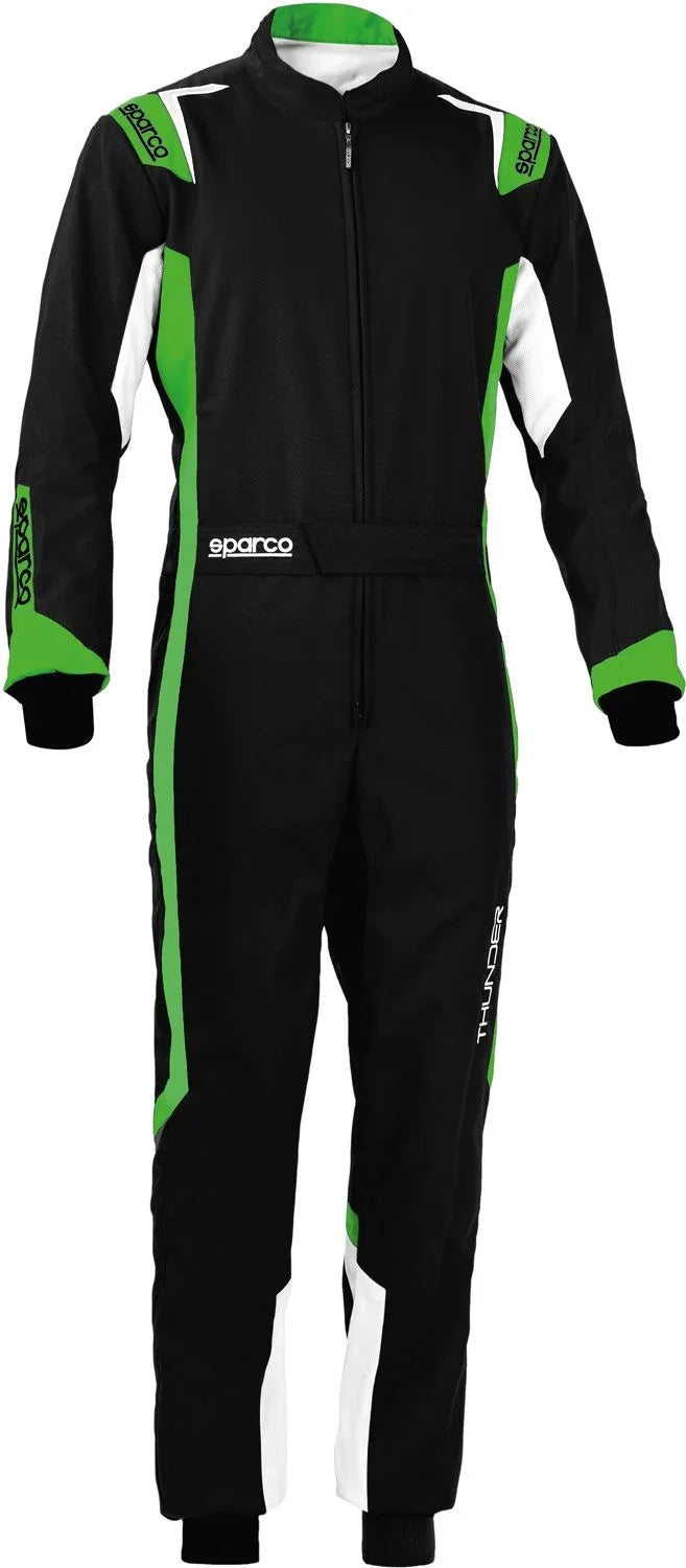 Sparco thunder overall zwart/groen niveau 2 - KartKings