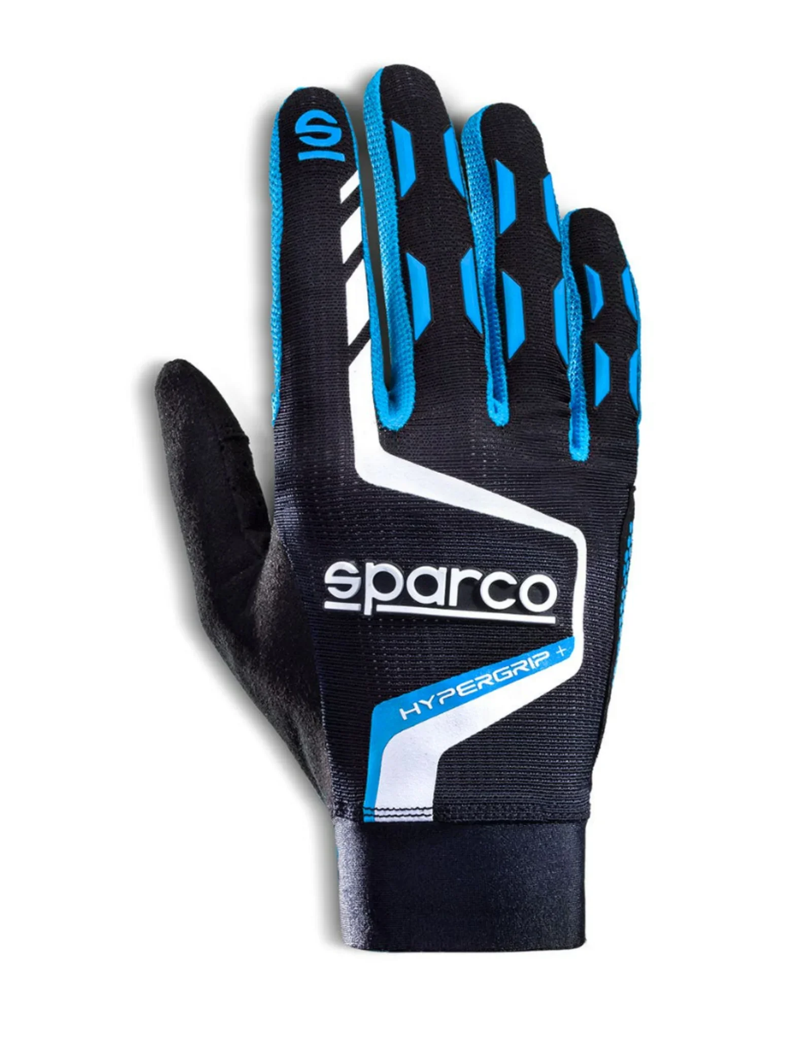 Sparco Sim-Racing-Handschuhe Hypergrip Schwarz/Blau – Sim-Racing-Handschuhe mit Touchscreen und Grip – KartKings