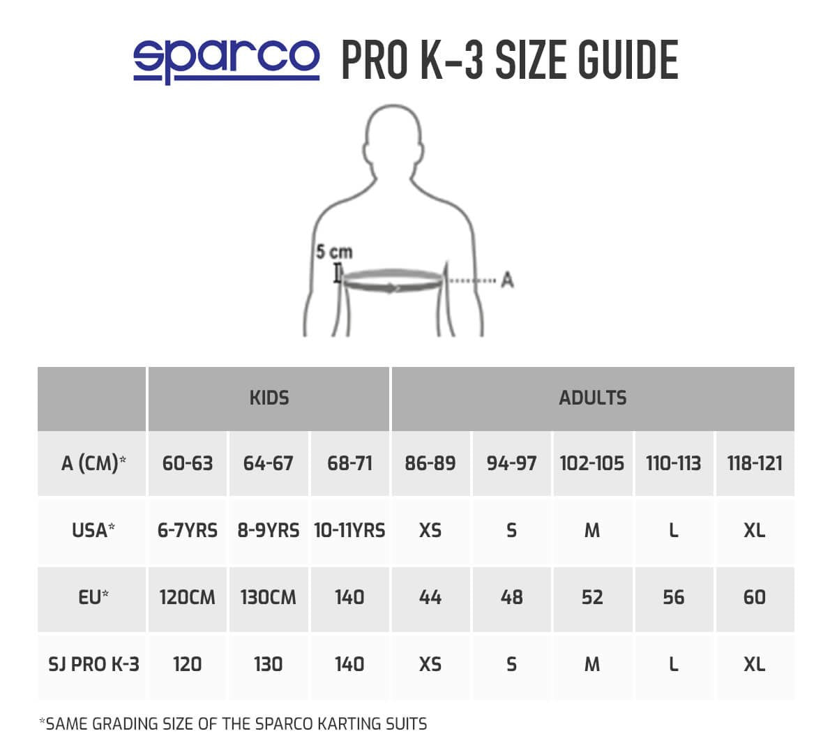 Sparco SJ Pro K3 Körperschutz