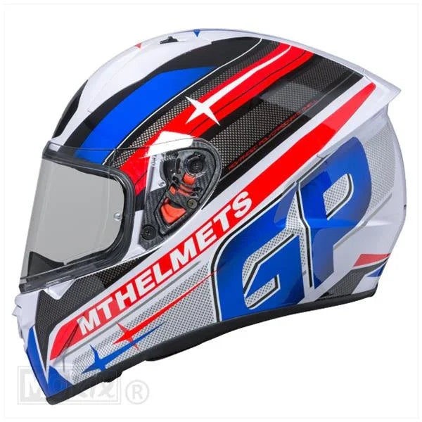 MT Helmets Stinger GP rood/blauw - KartKings
