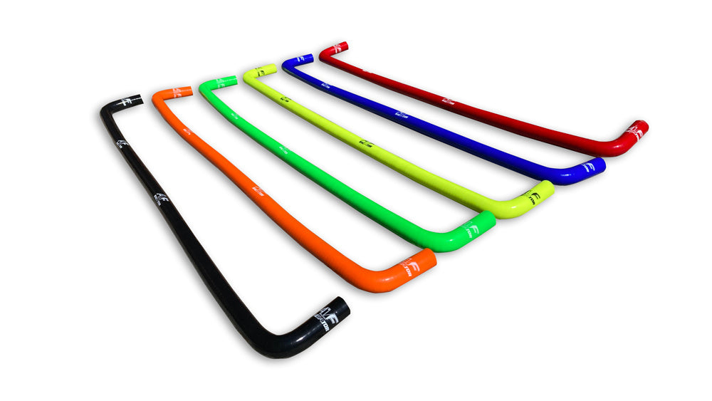 AF Kühler Silikon Wasserschlauch Orange 120 CM 2 x 90 Grad Bogen